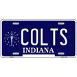 Colts Indiana State Novelty Metal License Plate 12" x 6" (LP)