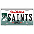 Saints Louisiana State Novelty Metal License Plate 12" x 6" (LP)