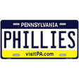 Phillies Pennsylvania Novelty State Metal License Plate 12" x 6" (LP)