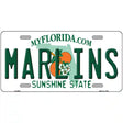 Marlins Florida State Metal Novelty License Plate 12" x 6" (LP)