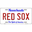 Red Sox Massachusetts State Novelty Metal License Plate 12" x 6" (LP)