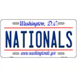 Nationals Washington DC State Metal Novelty License Plate 12" x 6" (LP)