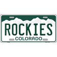 Rockies Colorado State Novelty Metal License Plate 12" x 6" (LP)