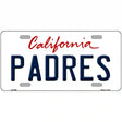 Padres California State Novelty Metal License Plate 12" x 6" (LP)