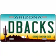 Dbacks Arizona State Novelty Metal License Plate 12" x 6" (LP)