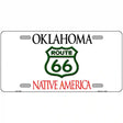 Route 66 Shield Oklahoma Novelty Metal License Plate 12" x 6" (LP)