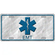 EMT Metal Novelty License Plate 12" x 6" (LP)