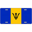 Barbados Flag Metal Novelty License Plate 12" x 6" (LP)