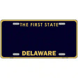 Delaware State Blank Novelty Metal License Plate 12" x 6" (LP)