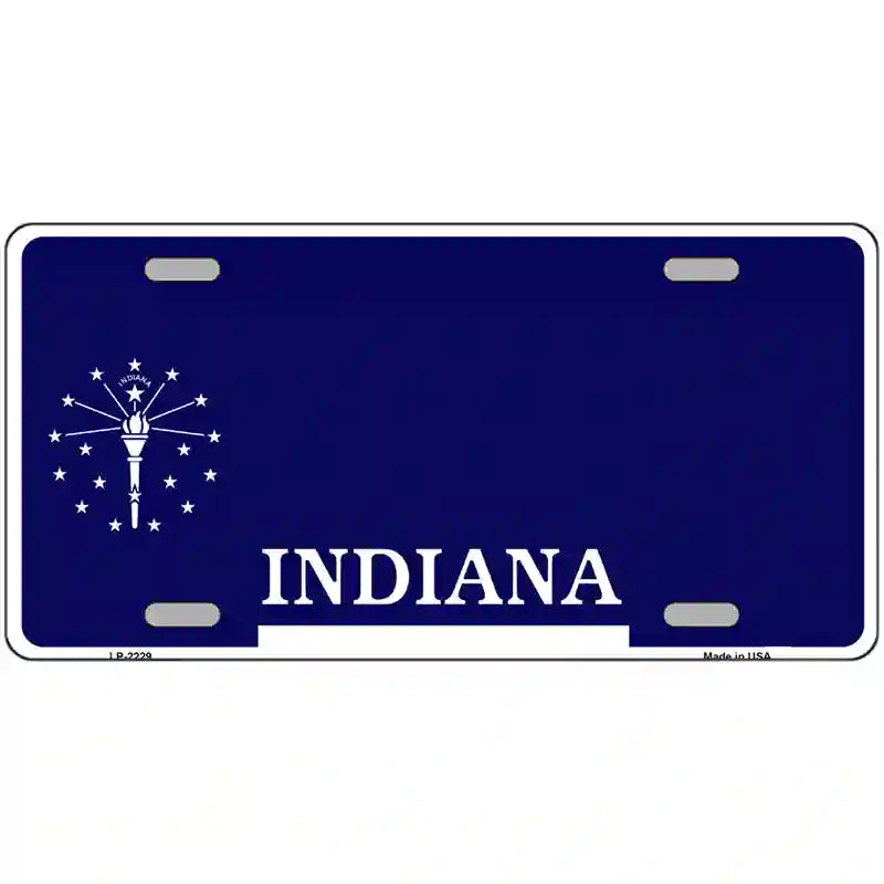 Indiana Novelty State Blank Metal License Plate 12" x 6" (LP)