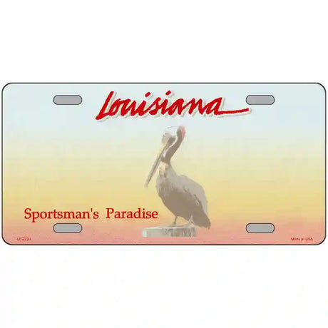 Louisiana Novelty State Blank Metal License Plate 12" x 6" (LP)