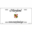 Maryland Novelty State Blank Metal License Plate 12" x 6" (LP)