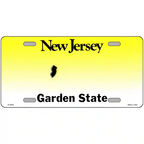 New Jersey Novelty State Blank Metal License Plate 12" x 6" (LP)