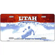 Utah Novelty State Blank Metal License Plate 12" x 6" (LP)