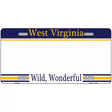 West Virginia Novelty State Blank Metal License Plate 12" x 6" (LP)