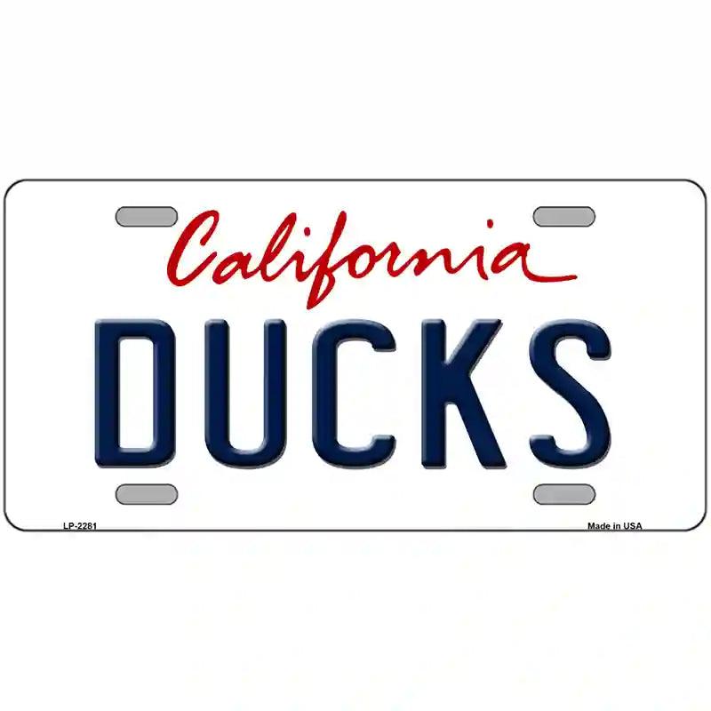 Ducks California Novelty State Metal License Plate 12" x 6" (LP)
