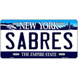 Sabres New York Novelty State Metal License Plate 12" x 6" (LP)