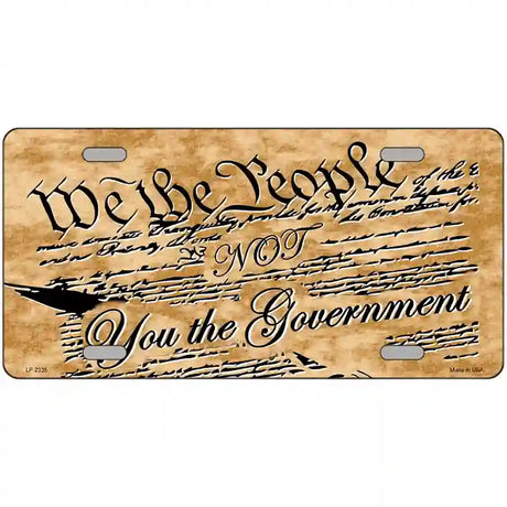 We The People Metal Novelty License Plate 12" x 6" (LP)