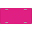 Pink Solid Metal Novelty License Plate 12" x 6" (LP)