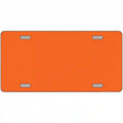 Orange Solid Metal Novelty License Plate 12" x 6" (LP)