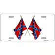 Confederate Crossed Flags Metal Novelty License Plate 12" x 6" (LP)