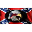 Rebel Flag American Eagle Metal Novelty License Plate 12" x 6" (LP)