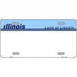 Old Illinois Novelty State Blank Metal Novelty License Plate 12" x 6" (LP)