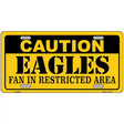 Caution Eagles Metal Novelty License Plate 12" x 6" (LP)