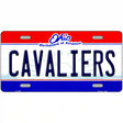 Cavaliers Ohio Novelty State Metal License Plate 12" x 6" (LP)