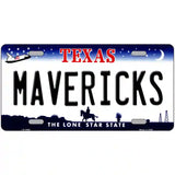 Mavericks Texas Novelty State Metal License Plate 12" x 6" (LP)