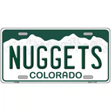 Nuggets Colorado Novelty State Metal License Plate 12" x 6" (LP)