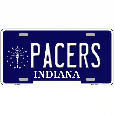 Pacers Indiana Novelty State Metal License Plate 12" x 6" (LP)