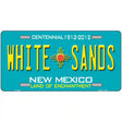 White Sands New Mexico Teal Novelty Metal License Plate 12" x 6" (LP)