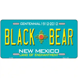 Black Bear New Mexico Teal Novelty Metal License Plate 12" x 6" (LP)