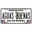 Aguas Buenas Puerto Rico Metal Novelty License Plate 12" x 6" (LP)