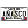 Anasco Puerto Rico Metal Novelty License Plate 12" x 6" (LP)