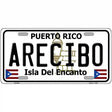 Arecibo Puerto Rico Metal Novelty License Plate 12" x 6" (LP)