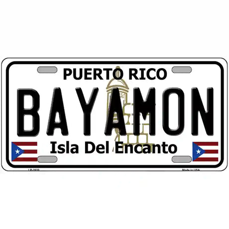 Bayamon Puerto Rico Metal Novelty License Plate 12" x 6" (LP)