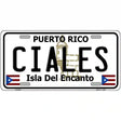 Ciales Puerto Rico Metal Novelty License Plate 12" x 6" (LP)