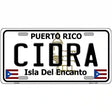 Cidra Puerto Rico Metal Novelty License Plate 12" x 6" (LP)