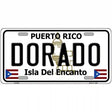 Dorado Puerto Rico Metal Novelty License Plate 12" x 6" (LP)