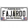 Fajardo Puerto Rico Metal Novelty License Plate 12" x 6" (LP)