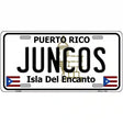 Juncos Puerto Rico Metal Novelty License Plate 12" x 6" (LP)