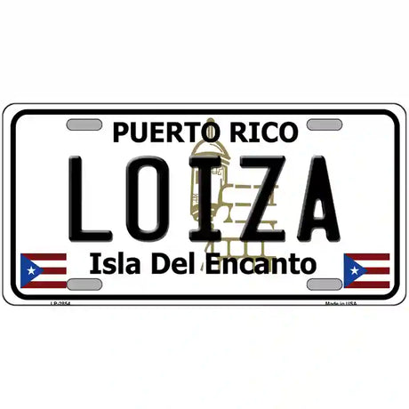 Loiza Puerto Rico Metal Novelty License Plate 12" x 6" (LP)