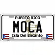 Moca Puerto Rico Metal Novelty License Plate 12" x 6" (LP)