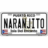 Naranjito Puerto Rico Metal Novelty License Plate 12" x 6" (LP)