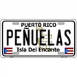 Penuelas Puerto Rico Metal Novelty License Plate 12" x 6" (LP)