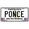 Ponce Puerto Rico Metal Novelty License Plate 12" x 6" (LP)