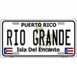 Rio Grande Puerto Rico Metal Novelty License Plate 12" x 6" (LP)