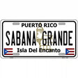 Sabana Grande Puerto Rico Metal Novelty License Plate 12" x 6" (LP)